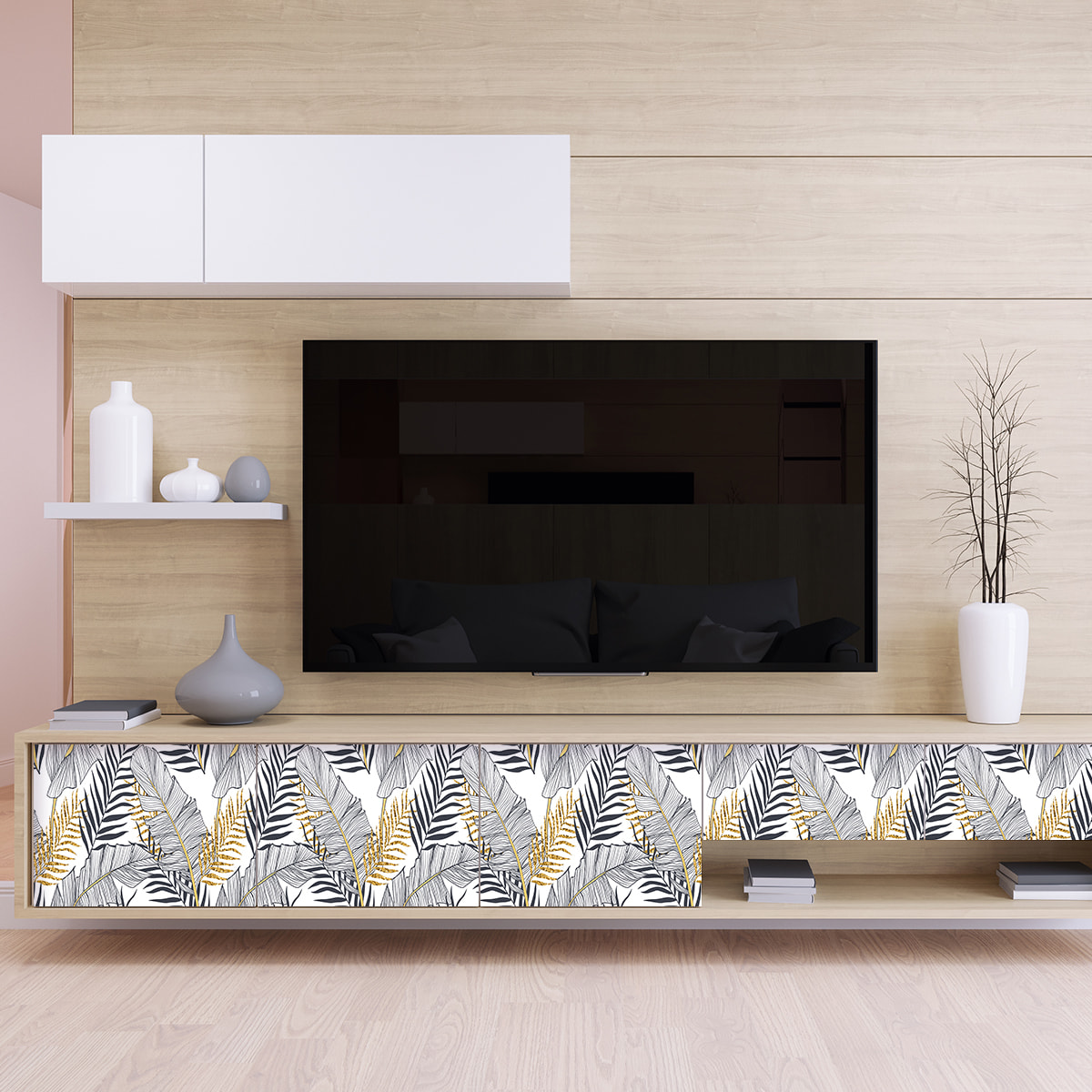 Sticker meuble tropical Hiva-Oa 60 x 90 cm