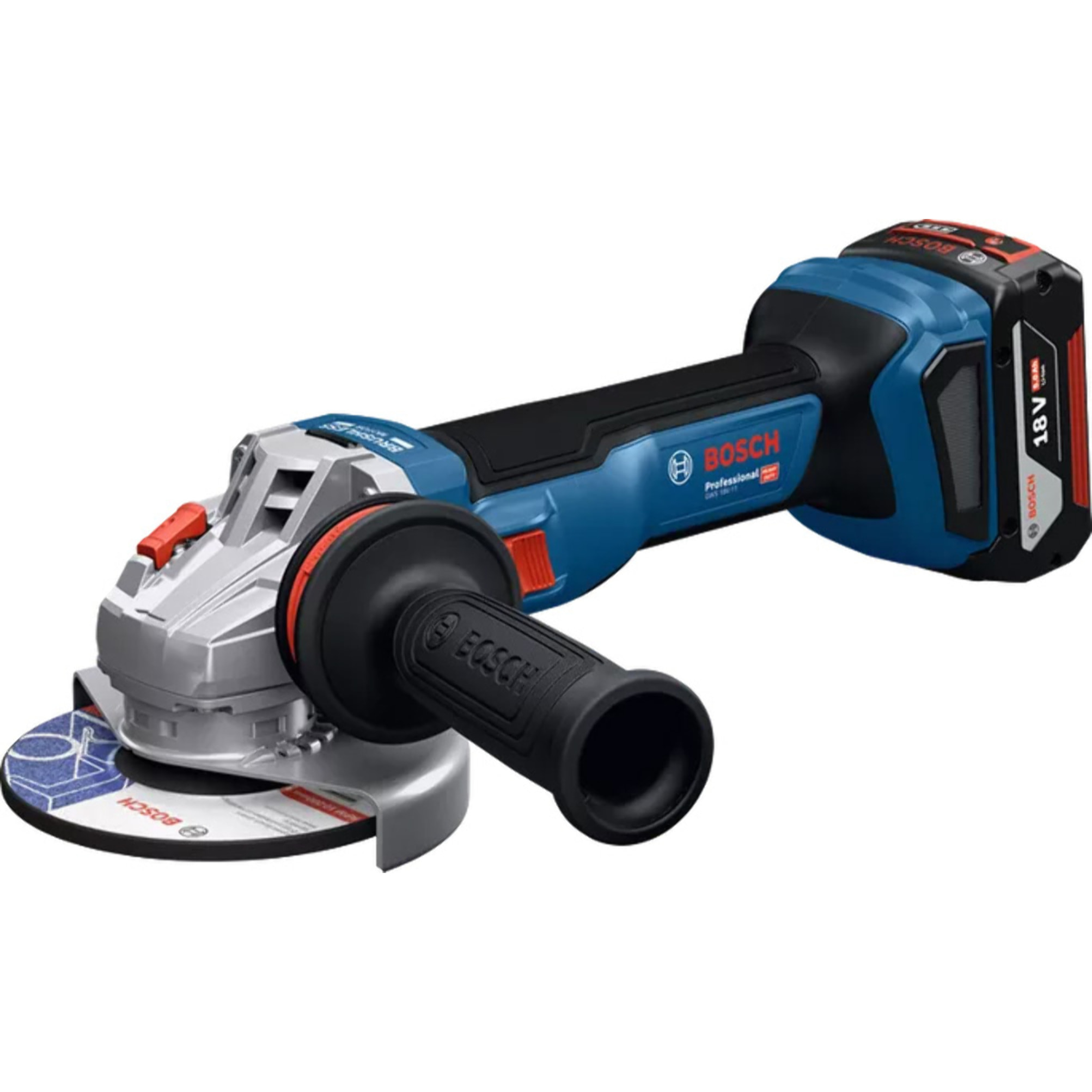 Meuleuses angulaires 125 mm - GWS 18V-11 - BOSCH - sans batterie, ni chargeur - L-Boxx - 06019N4102