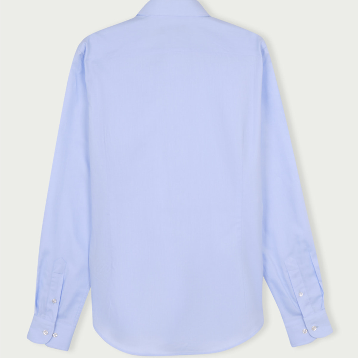 Camicia Uomo 1 Bottone Italiano Slim Oxford unito Celeste