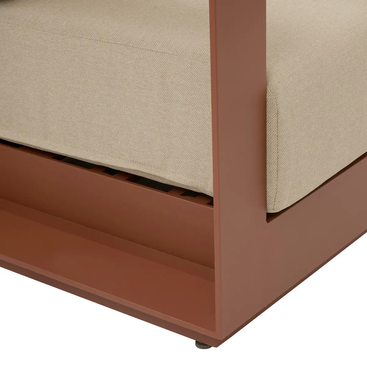 Canapé de jardin Allure 3 places beige acajou