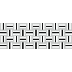 Alfombra de vinilo Olivier 100x133 cm - PVC antideslizante, vinilica para cocina o salón, lavable, estilo geométrico