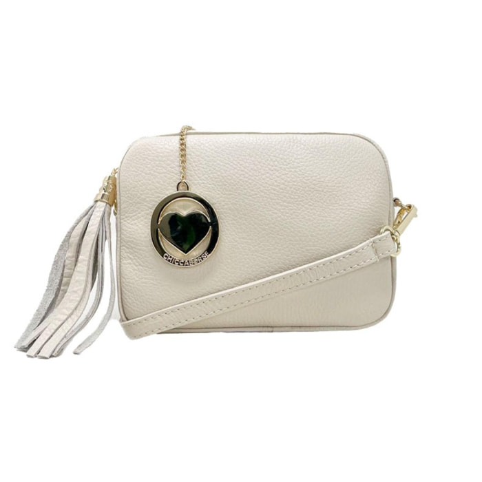 Chicca Borse Tracollina Clutch Beige