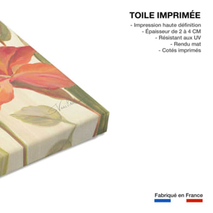 Tableau oiseaux du paradis en aquarelle Toile imprimée