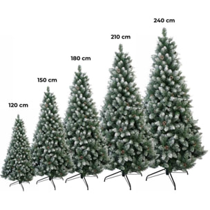 Albero di Natale innevato piccolo 120 cm