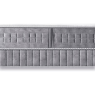 Ensemble EQUILIBRE matelas H25 ressort ensachés, ferme, sommier