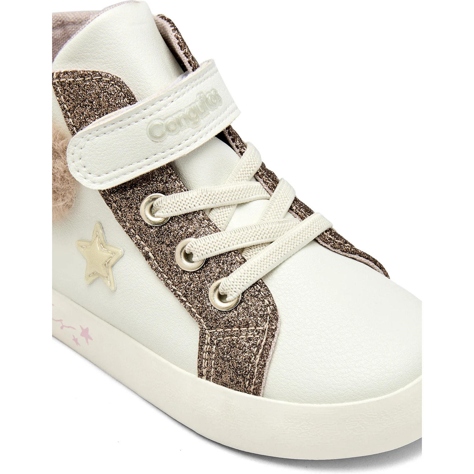 Zapatillas Altas De Niña Con Pelo Y Corazón