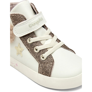 Zapatillas Altas De Niña Con Pelo Y Corazón