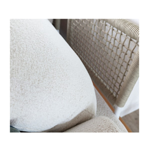 Salon de jardin en angle en aluminium - 6 places - BANGKOK