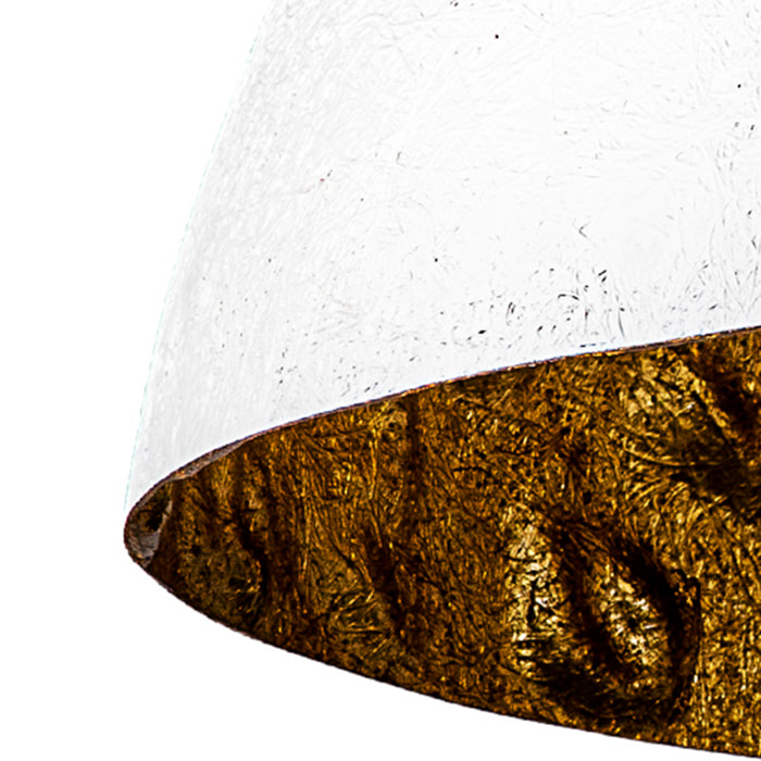 MAGMA Lampada sospensione bianco e oro 3L