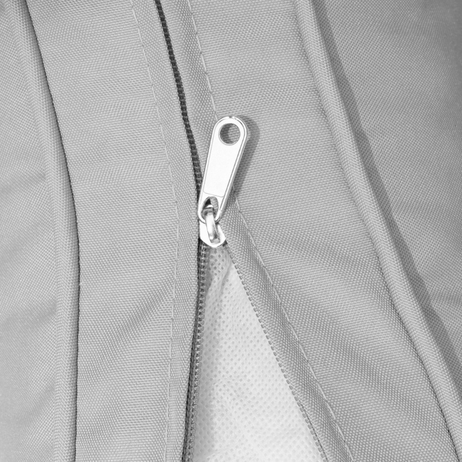 Salon de jardin canapé modulable 2-3 places gris en aluminium