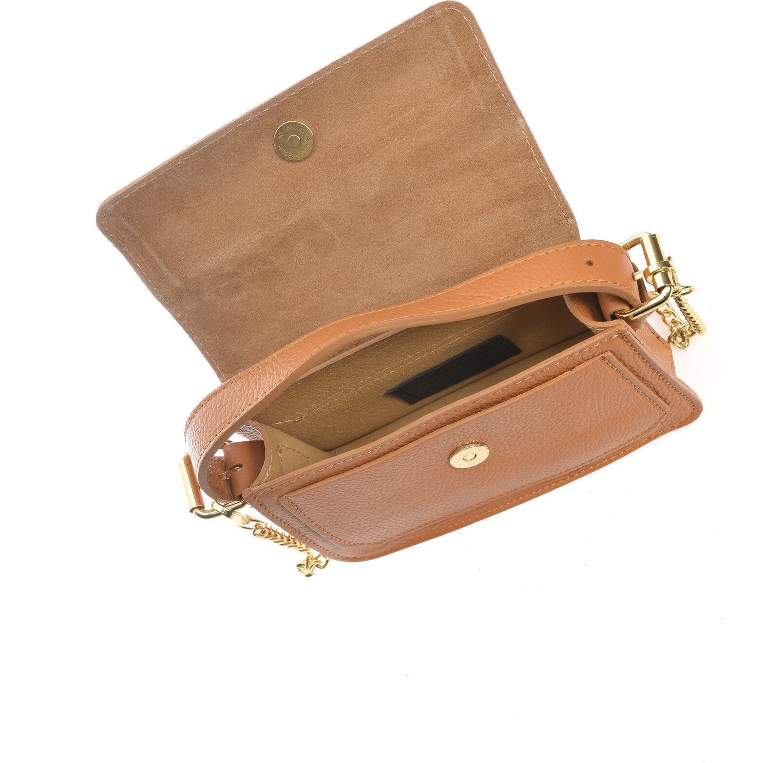 Borsa a spalla Anna Luchini Cammello