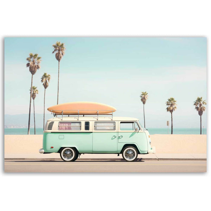 Tableau bord de mer Surf Car Beach Tableau alu Dibond