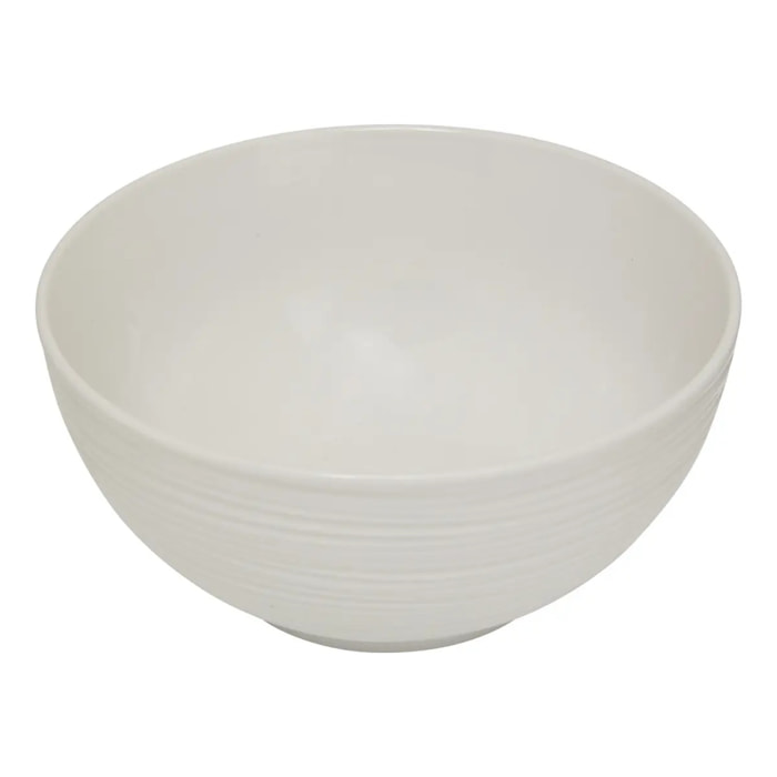 Bol strié blanc 65cl