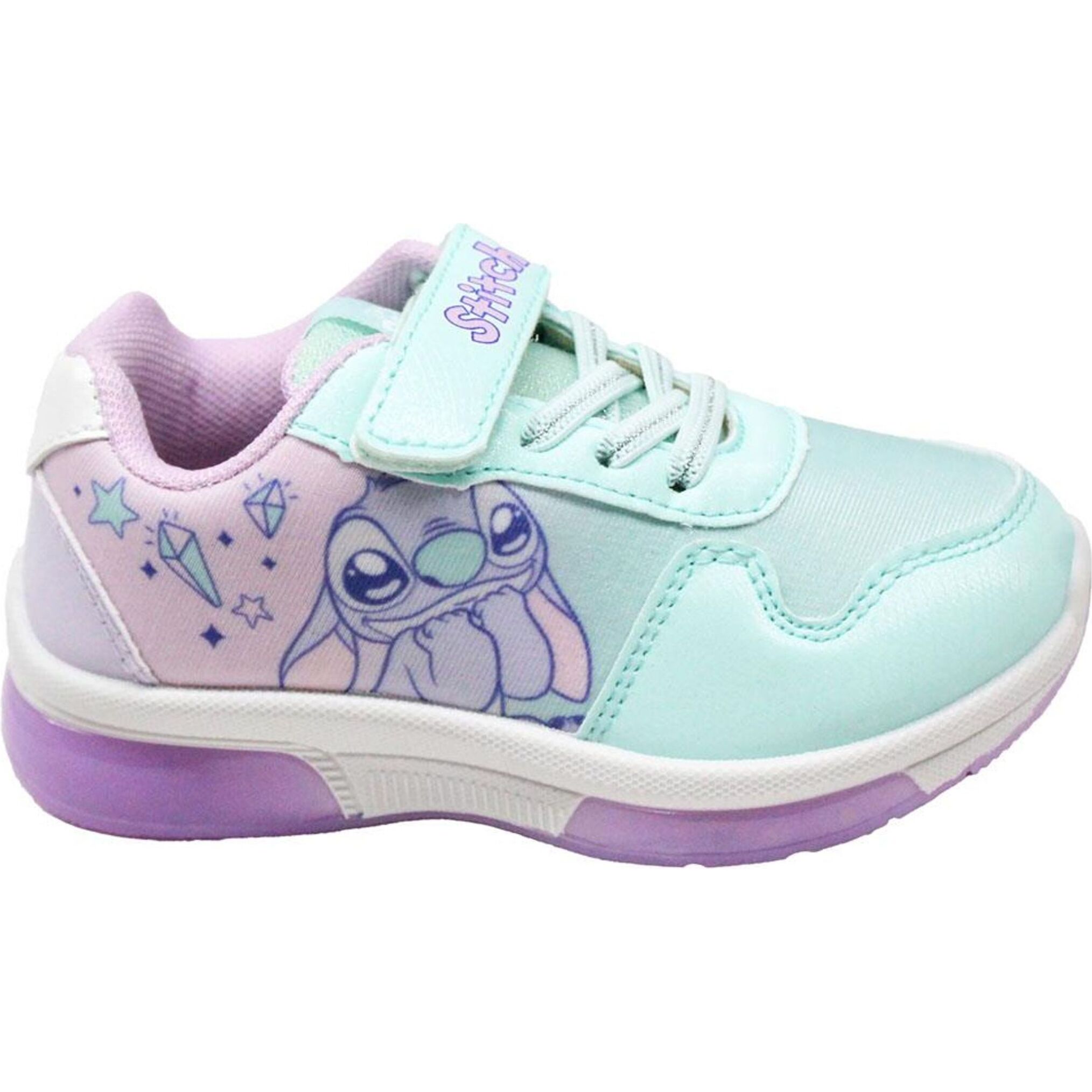 Deportiva Suela Pvc Con Luces Stitch