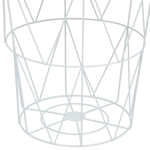 Table d'appoint "Kumi" blanc 40x37x37cm