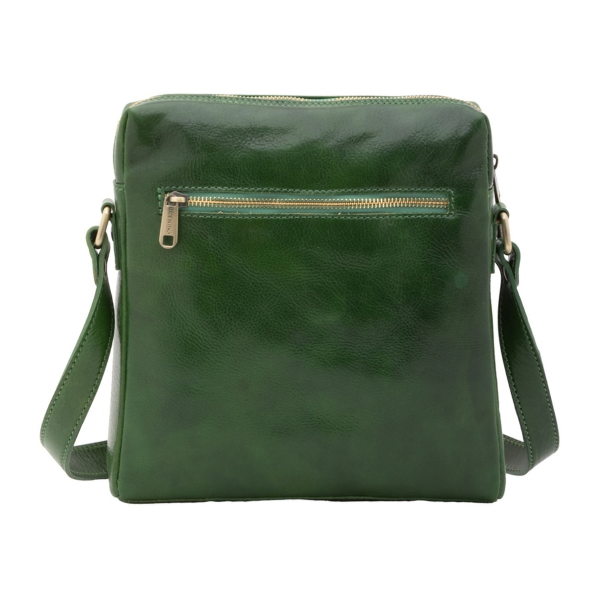 Borsa a tracolla uomo in vera pelle - Modello False - Made in Italy - 26.0 x 25.0 x 6.0 cm