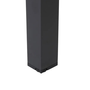 Table de jardin "Évasion" effet bois honey & graphite 6 places lates en aluminium