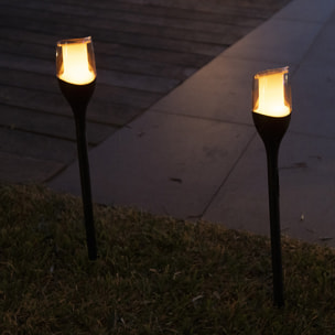 4 Balise solaire flamme FARELY H80CM