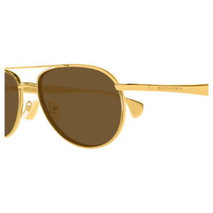 Gafas de Sol Bottega Veneta BV1419S-001 de Metal Unisex 56 mm