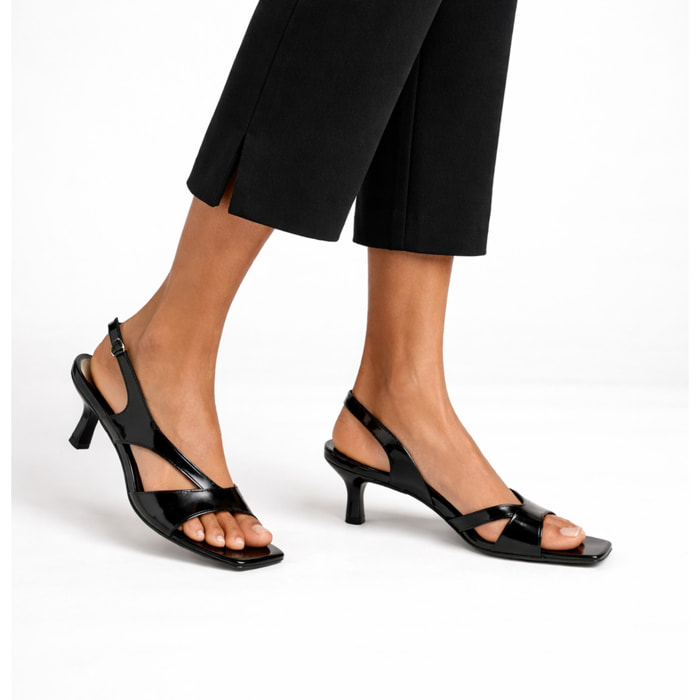 Sandali cinturino regolabile - tacco 6,0 cm