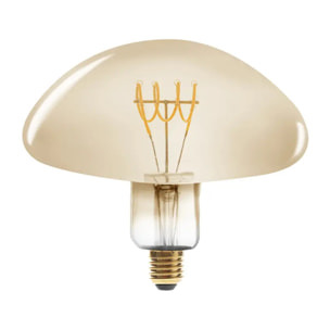 Ampoule LED "Champignon" ambrée - filament torsadé E27