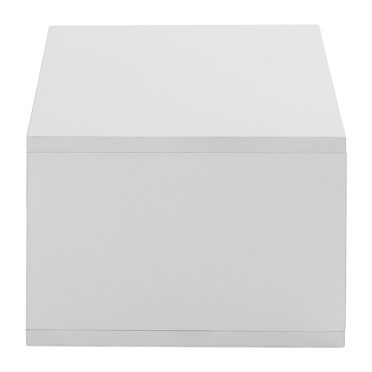 Mesa consola suspendida Auri 2 cajones color Blanco
