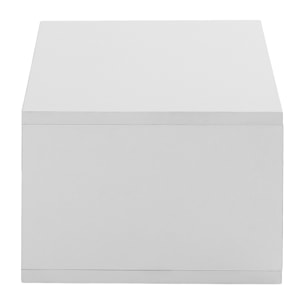 Mesa consola suspendida Auri 2 cajones color Blanco