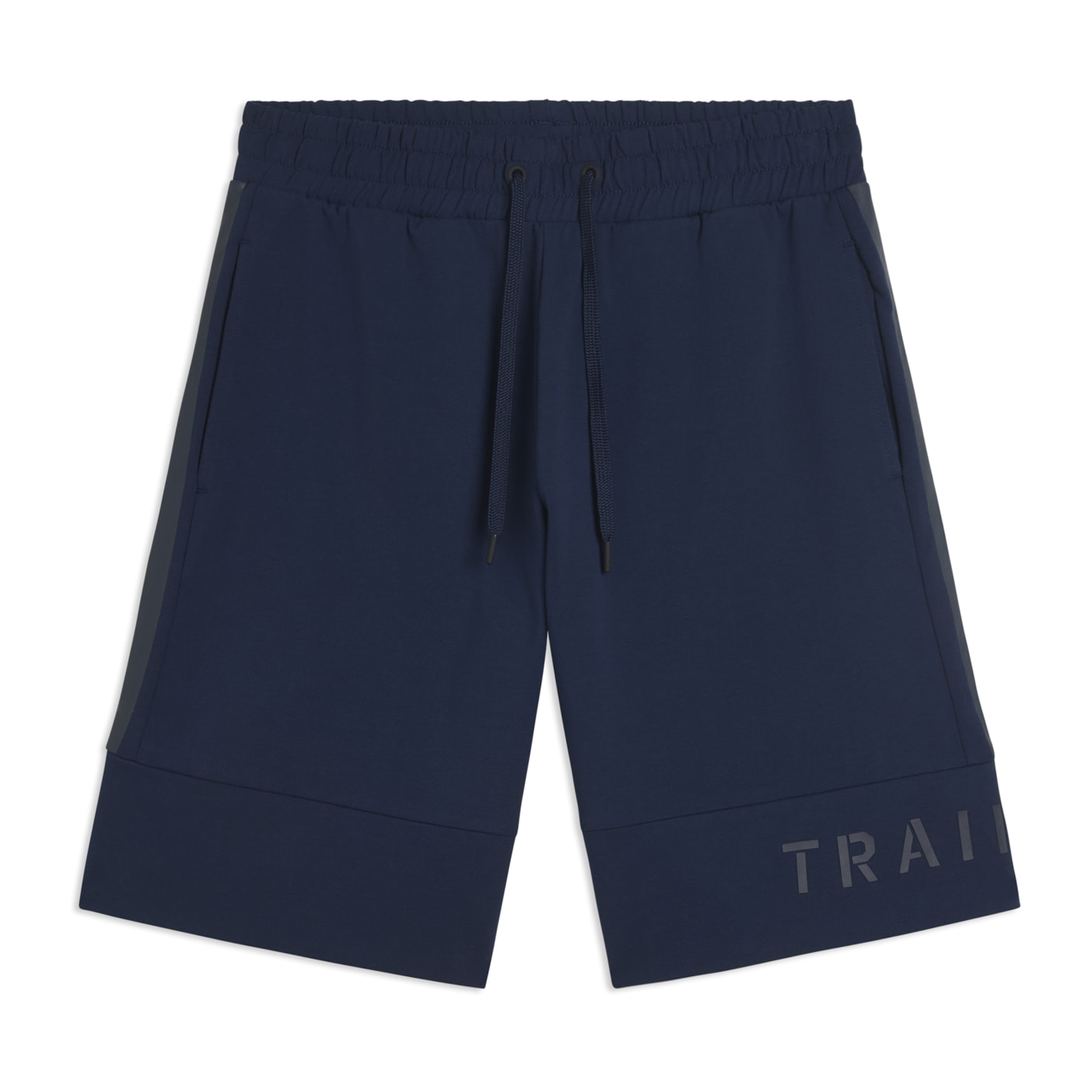 Shorts sportivi con stampa gommata e tasche multiple