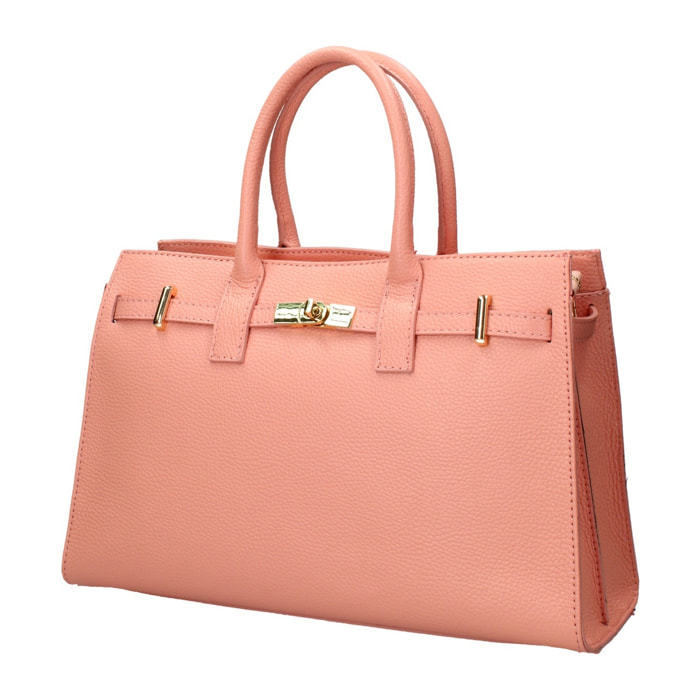 Borsa a mano da donna Made in Italy - Modello Zelia Ultra - 100% pelle - 37.5 x 24.0 x 14.0 cm