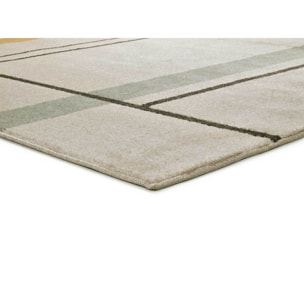 DOMUS Alfombra pelo corto diseÃ±o geomÃ©trico multicolor, varias medidas disponibles.