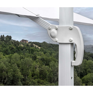 Ombrellone New Michigan Vacchetti in alluminio 2x3h2,55m senza mantovana bianco