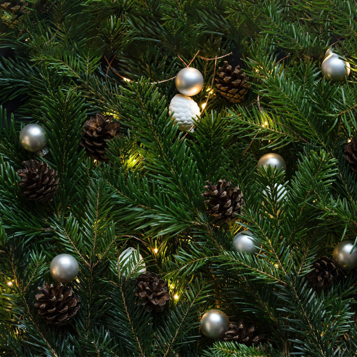 Bola de navidad 30mm x 18 plata.