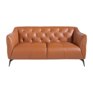 Sofá 2 plazas Angel Cerda en piel de vacuno 171x95x77cm