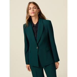 Oltre - Blazer de tejido crepé - Verde