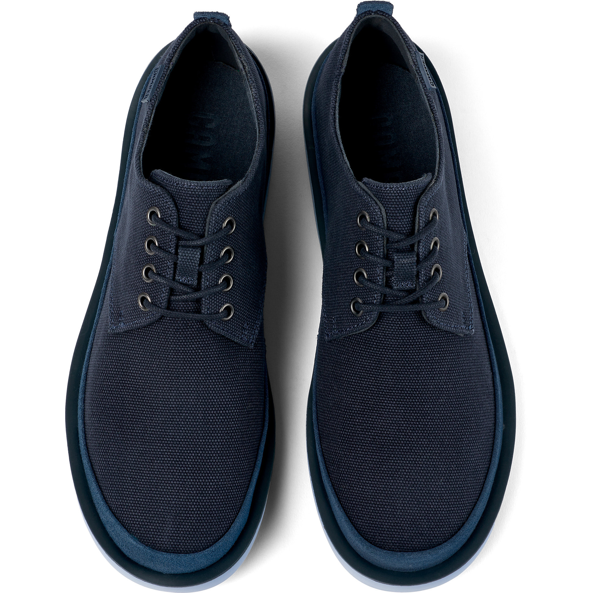 Scarpe stringate - CAMPER Wagon - Blu - Tessuto naturale