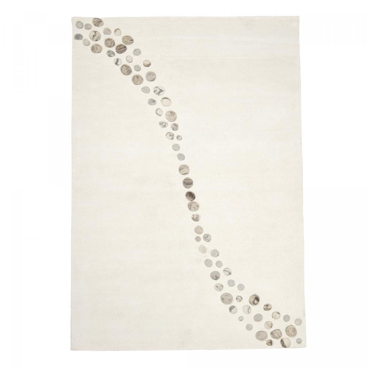 Tapis salon et chambre fait à la main en laine motif simple VODA
