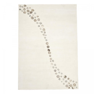 Tapis salon et chambre fait à la main en laine motif simple VODA