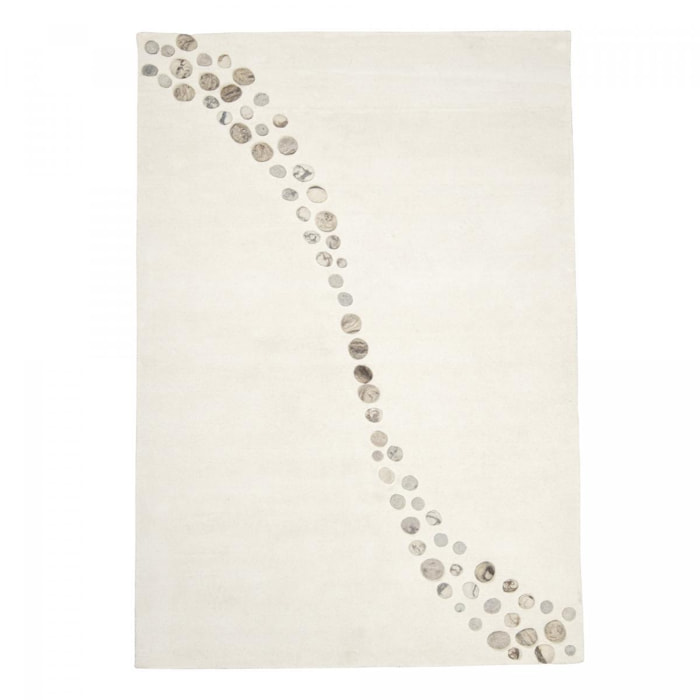 Tapis salon et chambre fait à la main en laine motif simple VODA