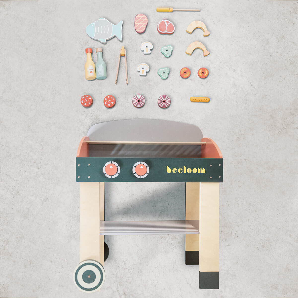 Cocinita barbacoa de madera infantil Babycue