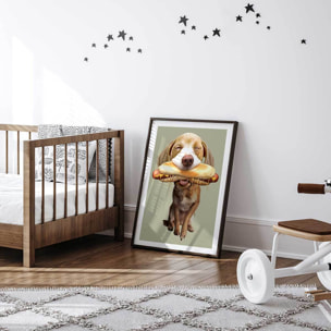 Affiche enfant hot Affiche sous cadre noir