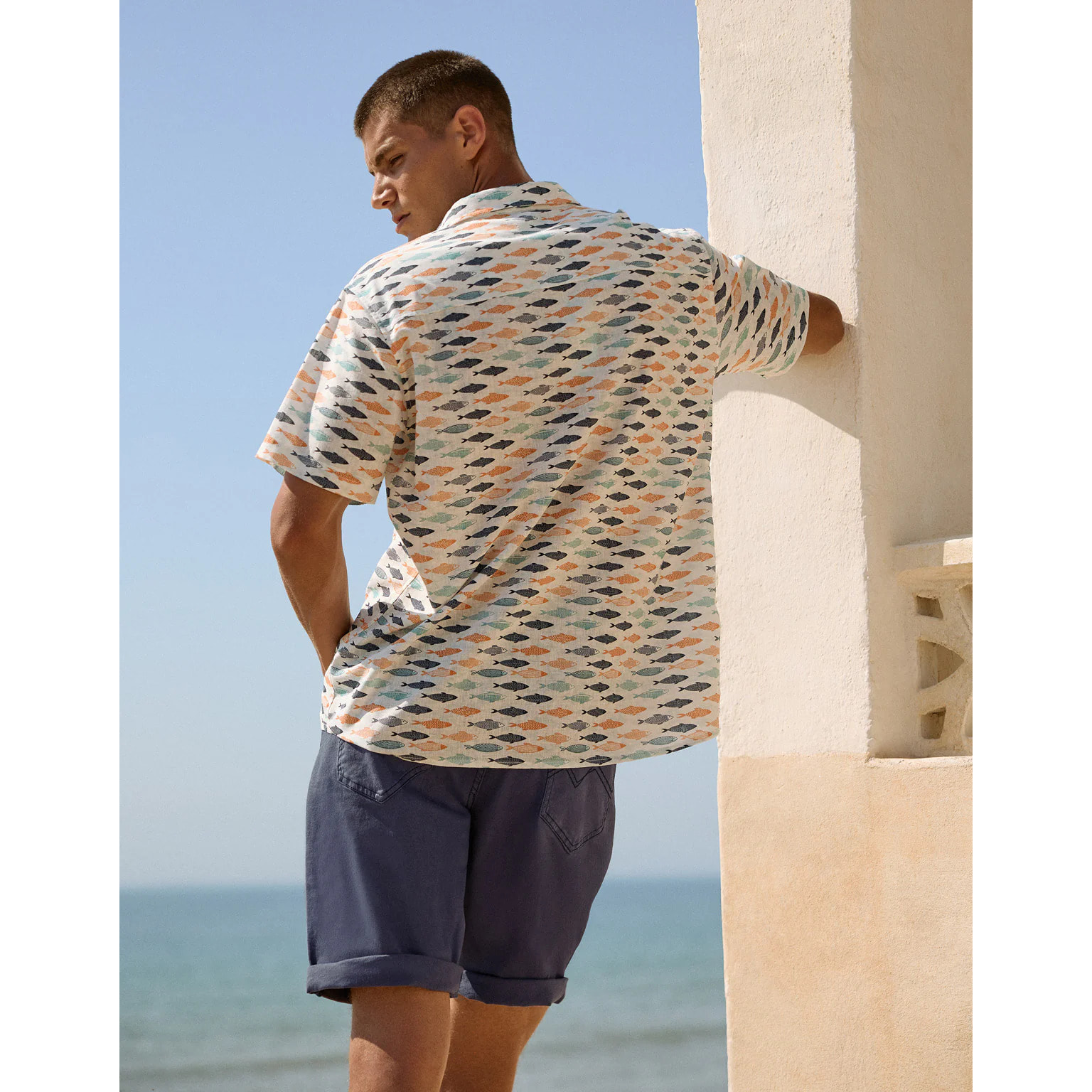 Camisa Manga Corta Naranja - Rosspe