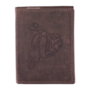 Portafoglio  da uomo In Vera pelle Made in Italy 10x13x3 cm