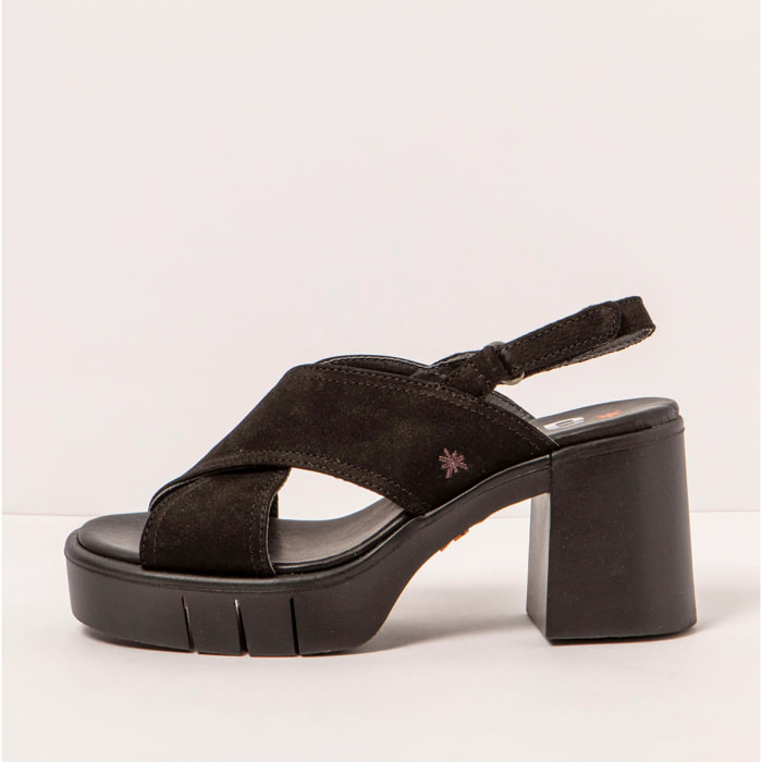 Sandalias con tacón 1990 NOBUCK BLACK / EIVISSA color Black