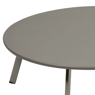 Table d'appoint de jardin Saona D90cm café