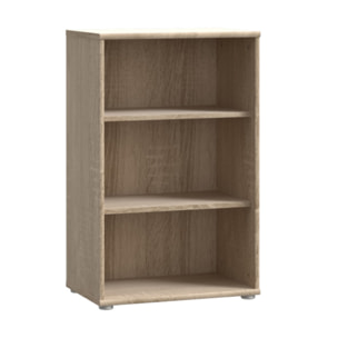 Étagère H. 111 x L. 54 cm décor chêne sonoma avec 2 étagères - MIA