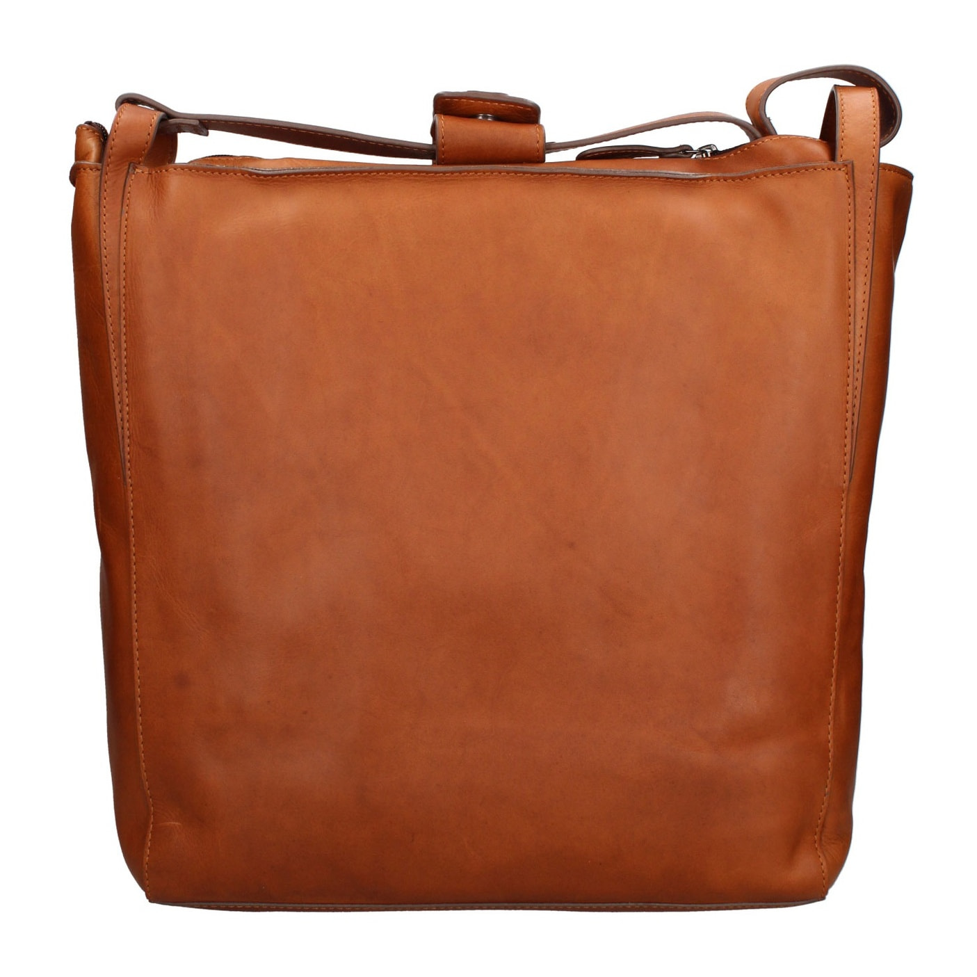 Borsa a tracolla da uomo - Modello False - Vera pelle - 37.0 x 36.0 x 14.0 cm