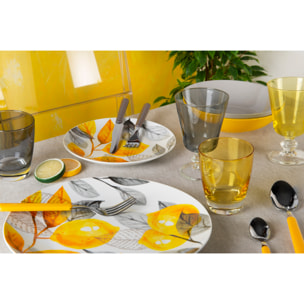 Servizio piatti 18 pezzi Excelsa – Lemon Grey, Porcellana Giallo