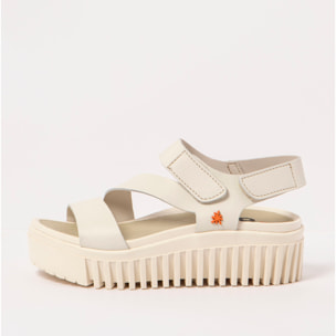 Sandalia de cuña 1573 NAPPA CREAM/BRIGHTON color Cream