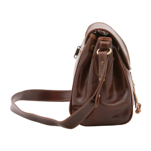 Borsa a secchiello  da donna In Vera pelle Made in Italy 24x24x14 cm