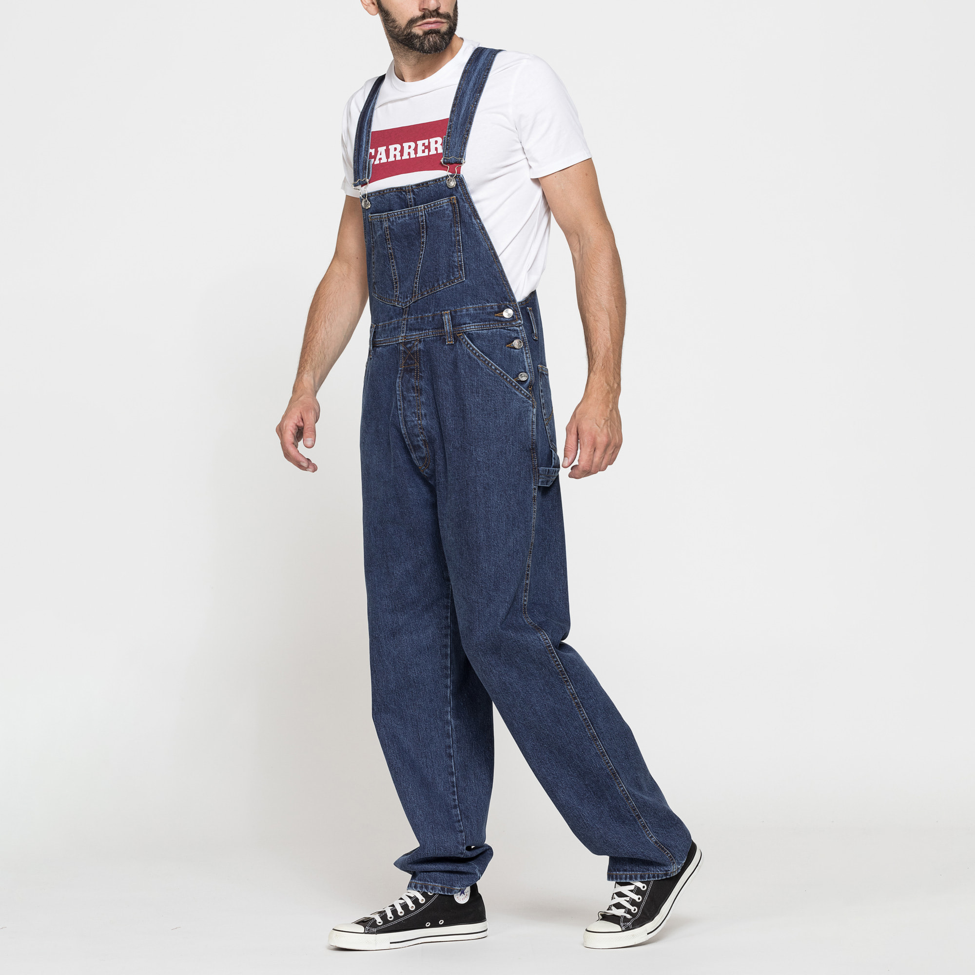 SALOPETTE WORKER IN DENIM PESANTE OLD STYLE DA 13,5 oz.